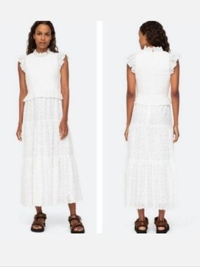 SEA NEW YORK INGRID SMOCKED DRESS